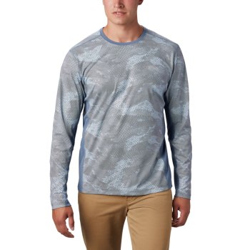 Columbia Muške Majice S Kapuljačom - Solar Chill 2.0 Long Sleeve Plave | GONI-96721